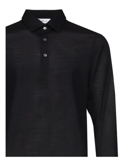 long-sleeve button polo shirt by GALLIANO