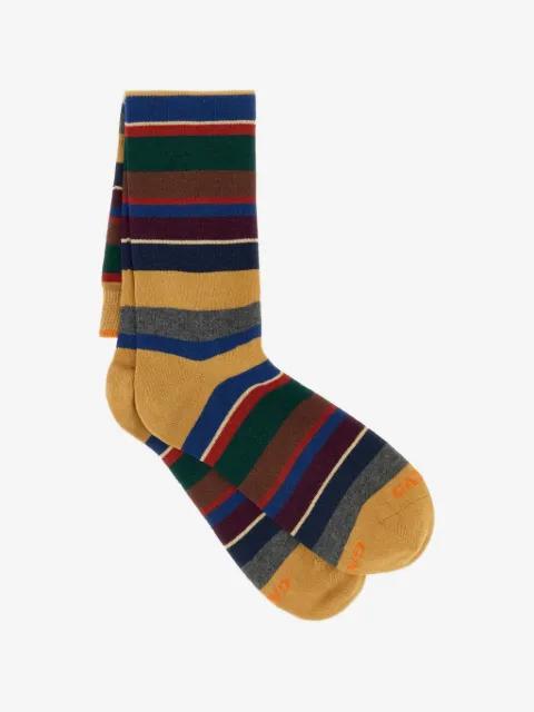 horizontal-stripe socks by GALLO