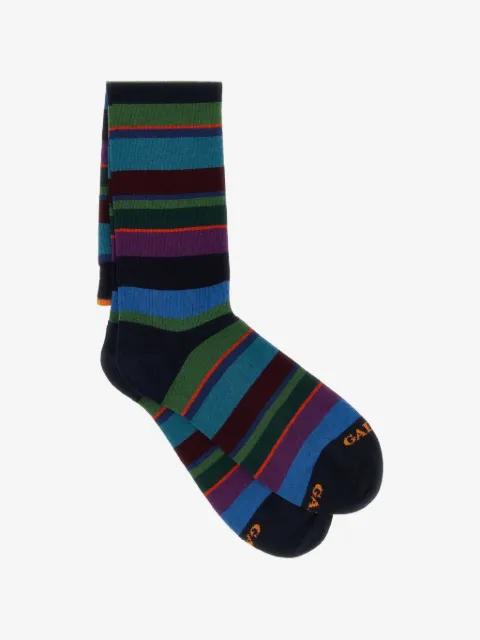 horizontal-stripe socks by GALLO