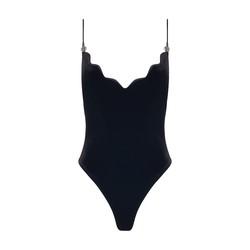 Pat Globe velvet bodysuit by GALVAN