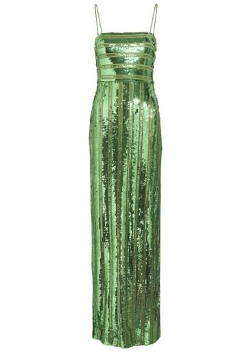 Stargaze Bandeau sequin-embellished tulle maxi dress by GALVAN