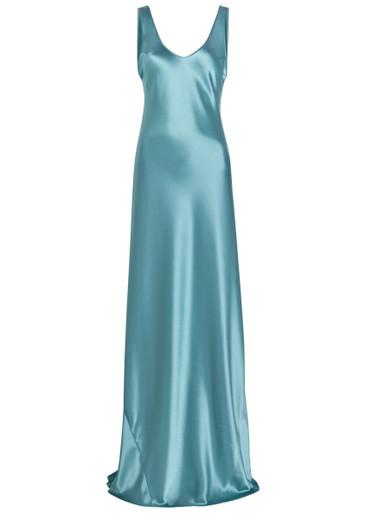 Valletta satin maxi dress by GALVAN