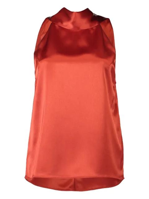 halter-neck bow-detail blouse by GALVAN