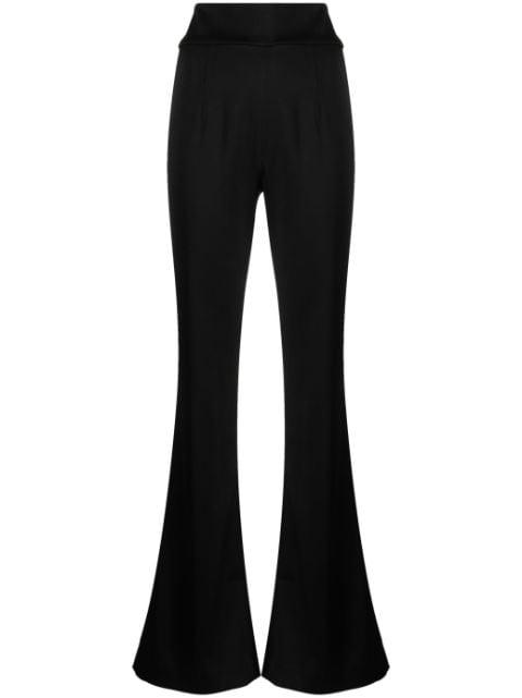 high-waisted flared trousers by GALVAN