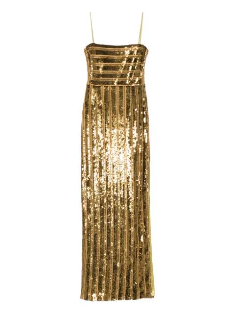 sequin bandeau gown maxi dress by GALVAN