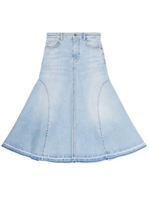 A-line denim skirt by GANNI
