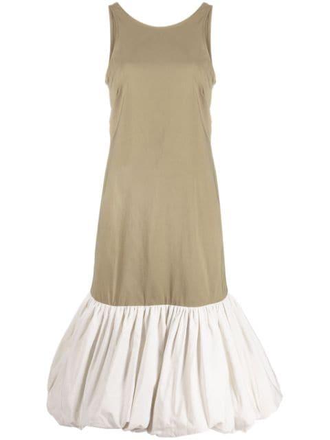 Aloe open-back midi dress by GANNI