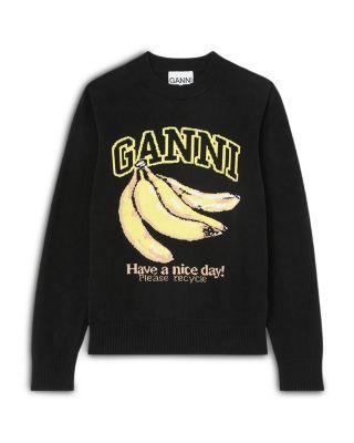 Banana Graphic Sweater by GANNI