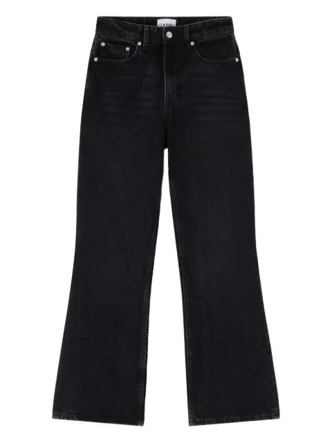 Betzy cropped flared jeans by GANNI