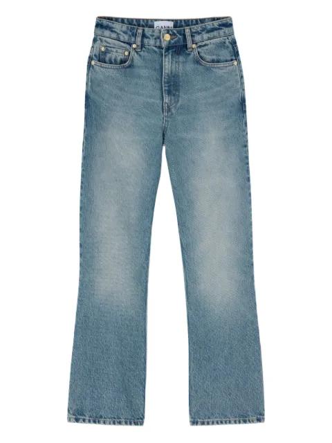 Betzy cropped flared jeans by GANNI