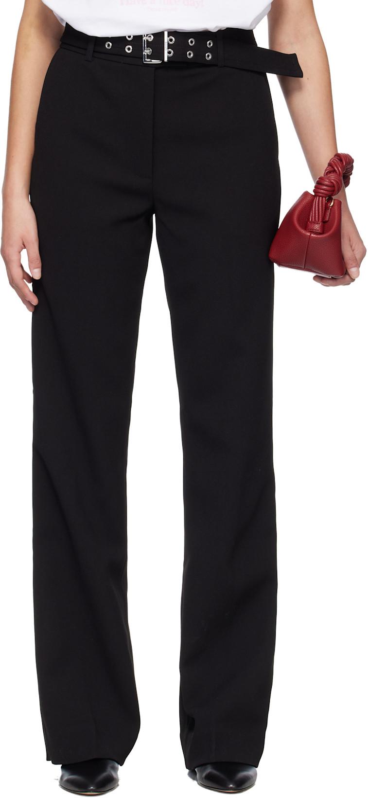 Black Belted Trousers by GANNI