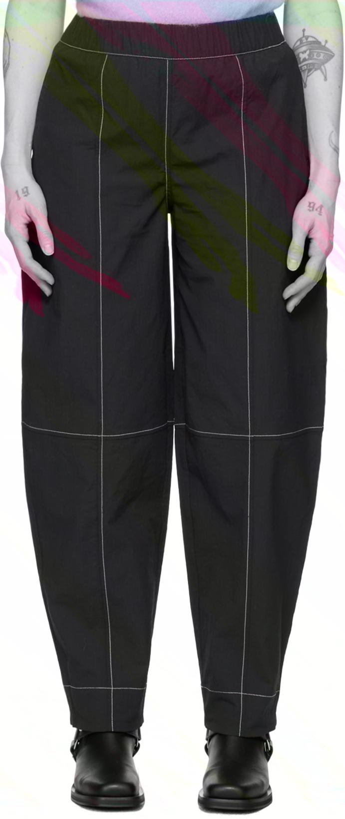 Black Curve Trousers by GANNI