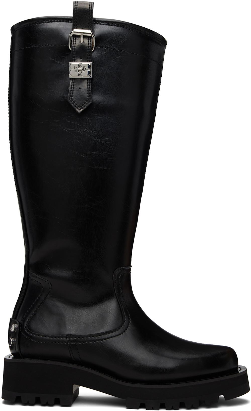 Black High Boots by GANNI