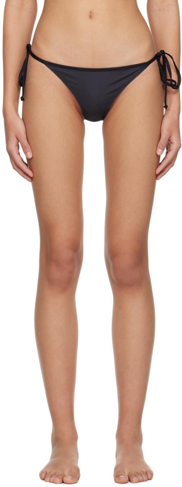 Black Printed Bikini Bottoms by GANNI