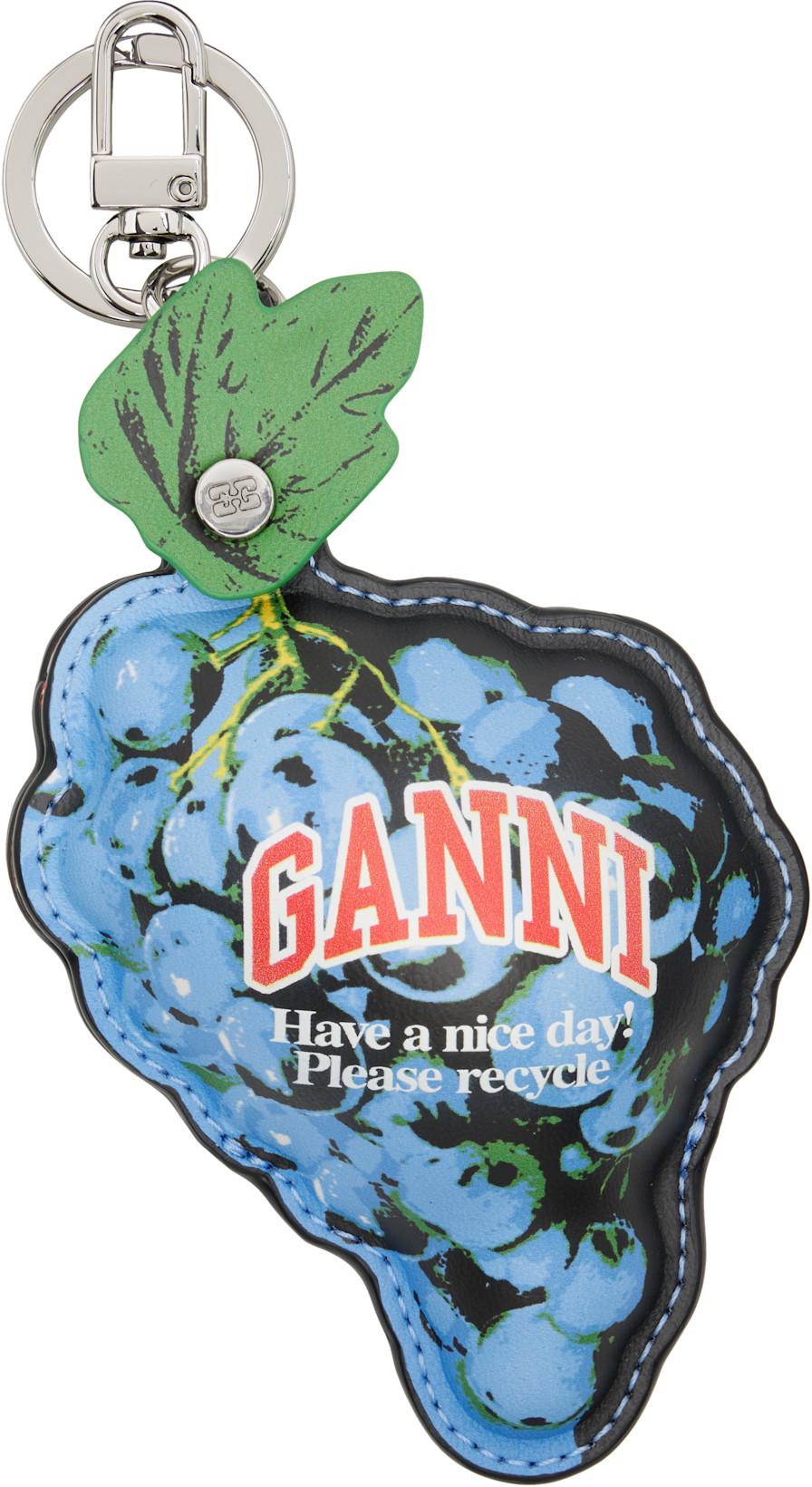 Blue Grape Coin Pouch by GANNI