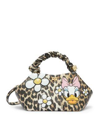 Bou Small Daisy Duck Leopard Print Bag by GANNI