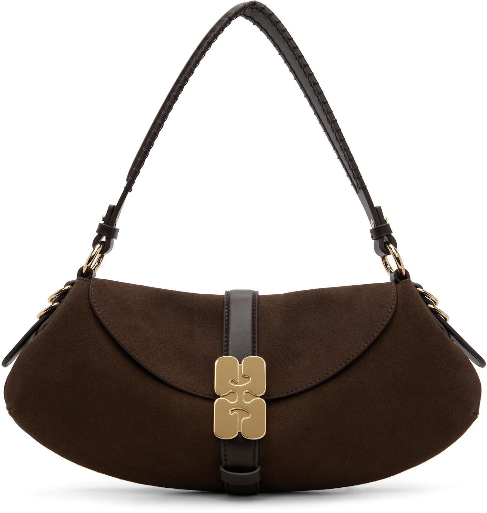 Brown B-Kat Bag by GANNI