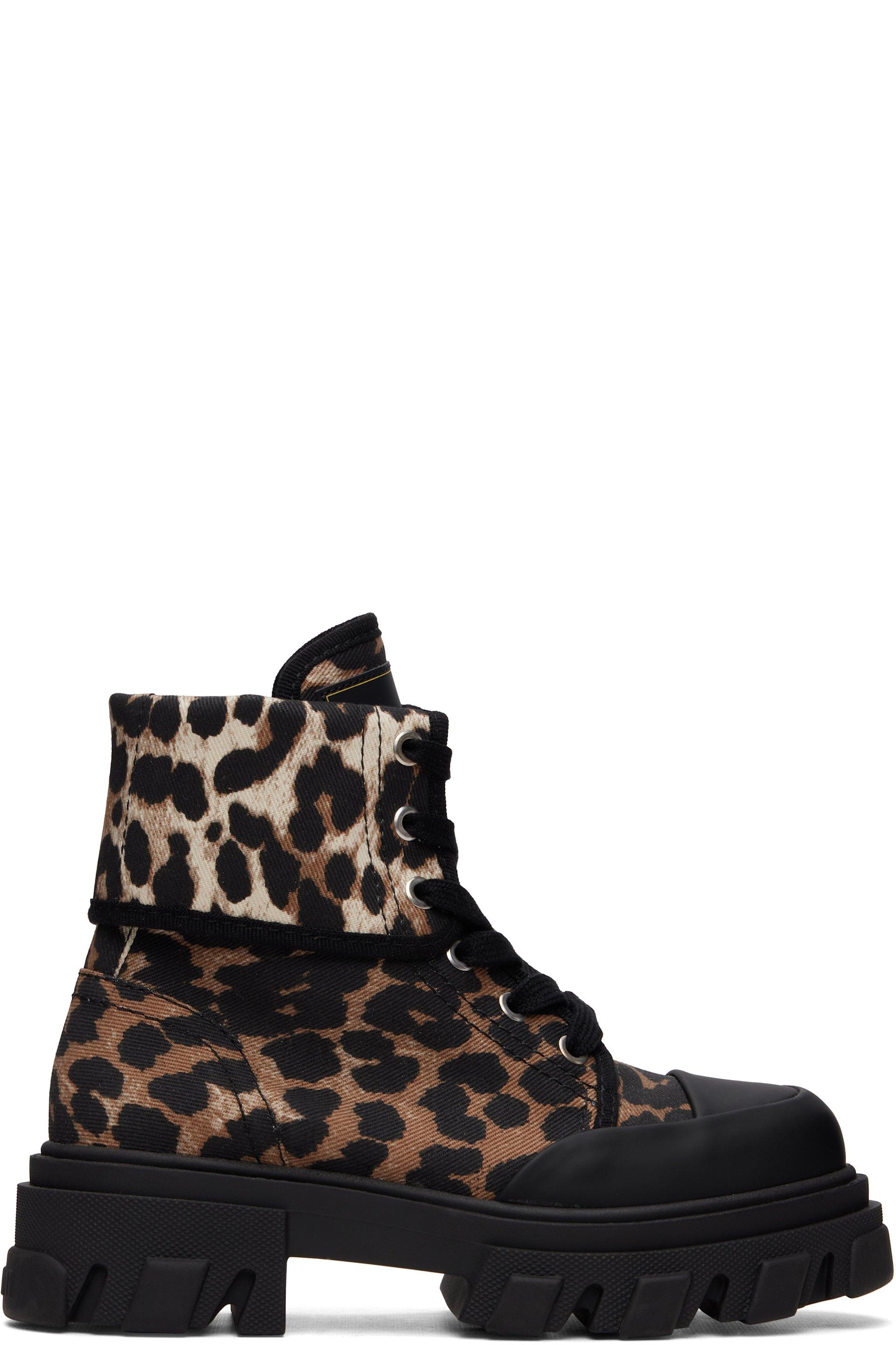 Brown & Black Trail Boots by GANNI
