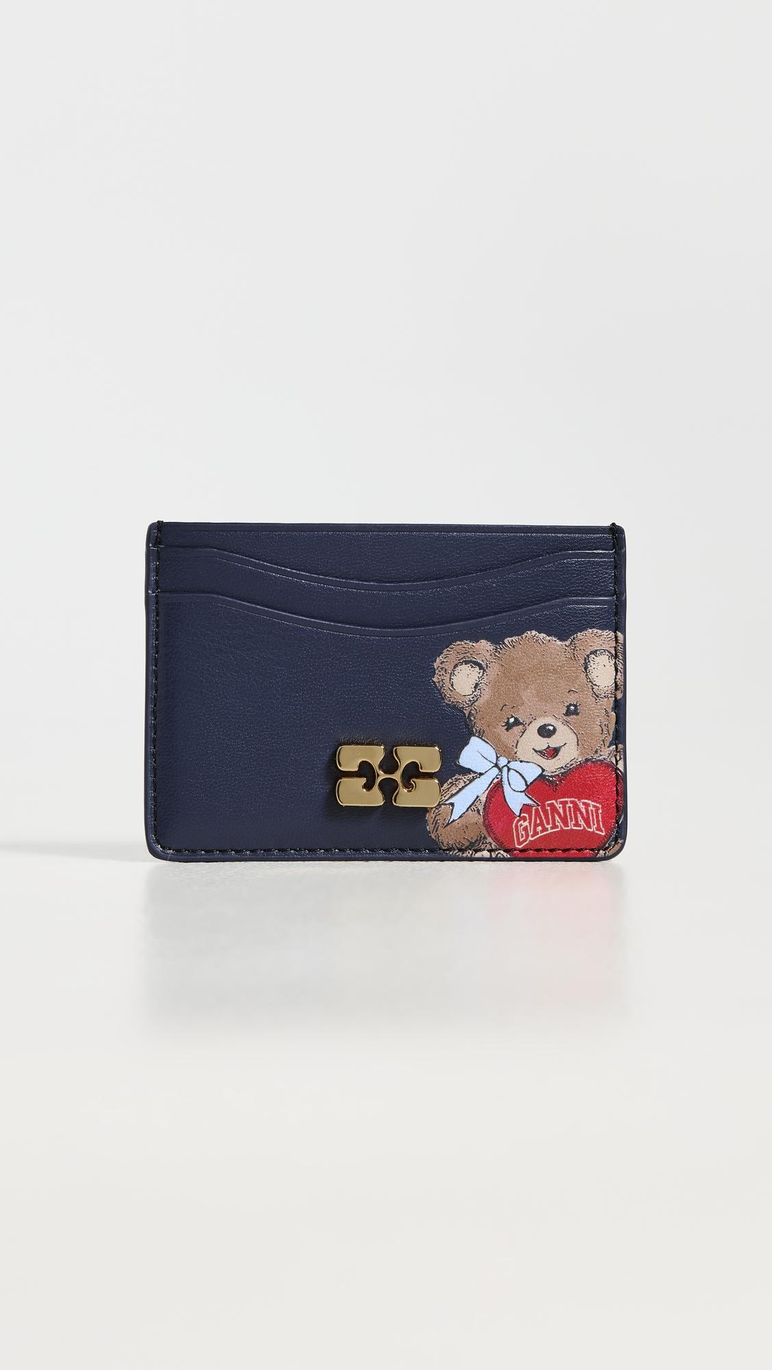 Card Holder With Flap Bear by GANNI