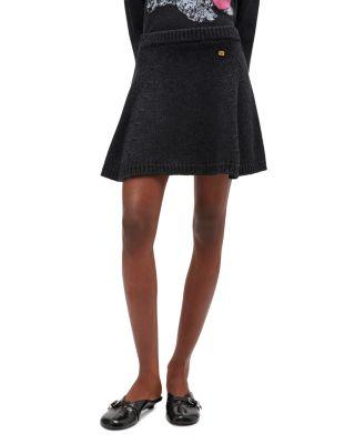 Chunky Sweater Knit Mini Skirt by GANNI