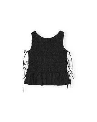Cotton Poplin Smock Top by GANNI