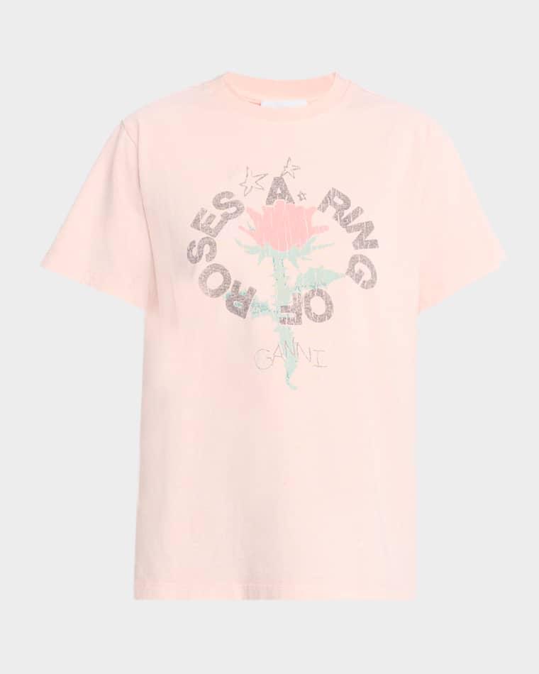 Crewneck Graphic Tee by GANNI