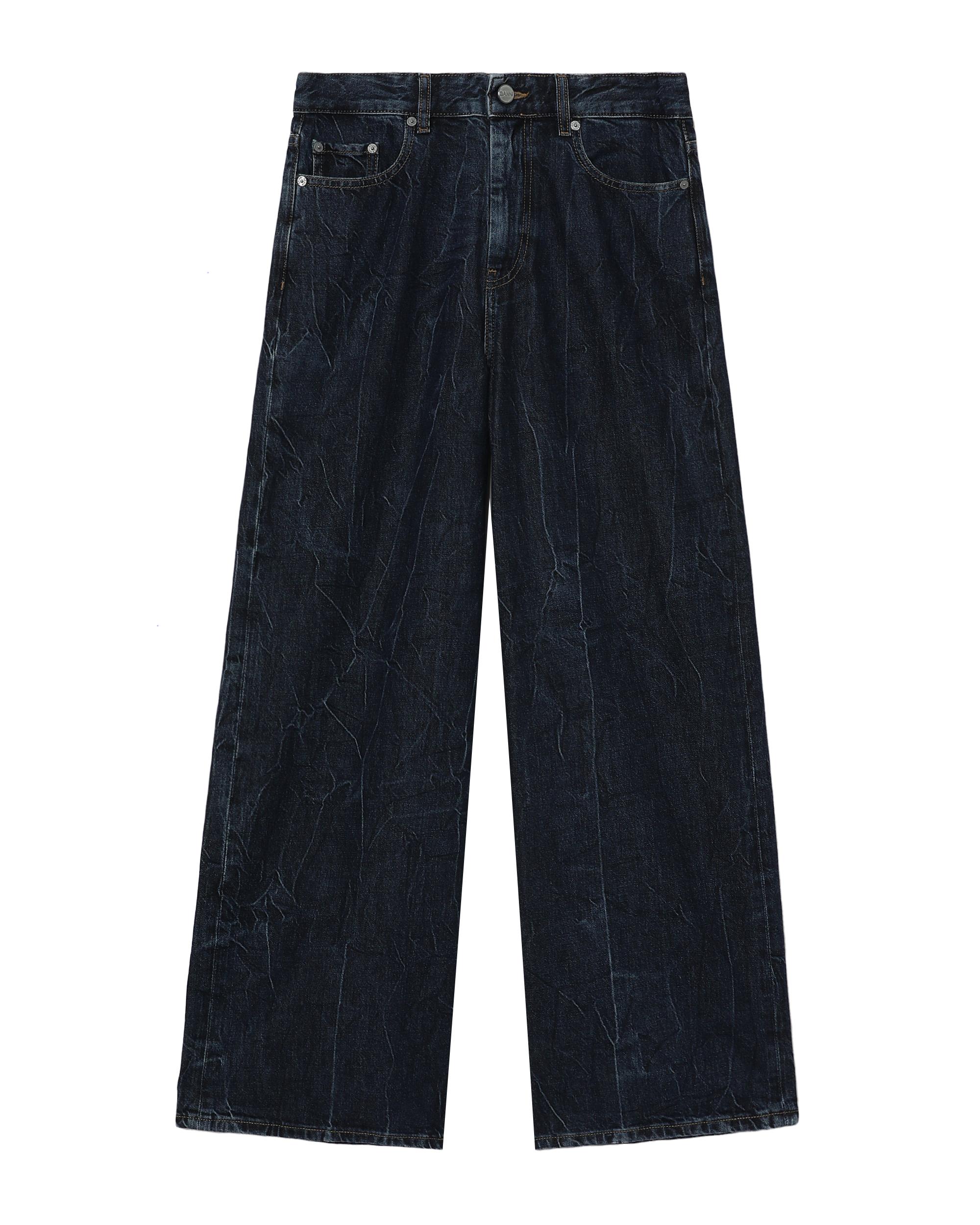 Crinkled wash jeans by GANNI