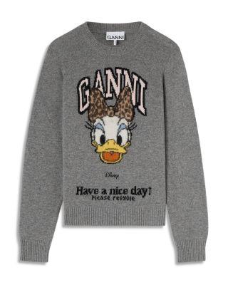 Daisy Duck Crewneck Sweater by GANNI