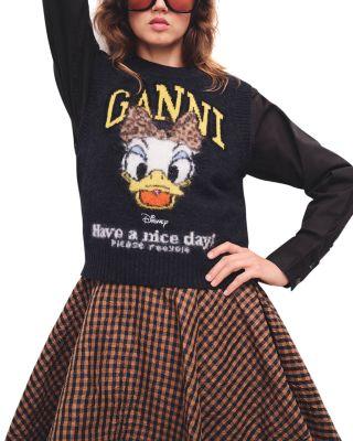 Daisy Duck Crewneck Sweater Vest by GANNI
