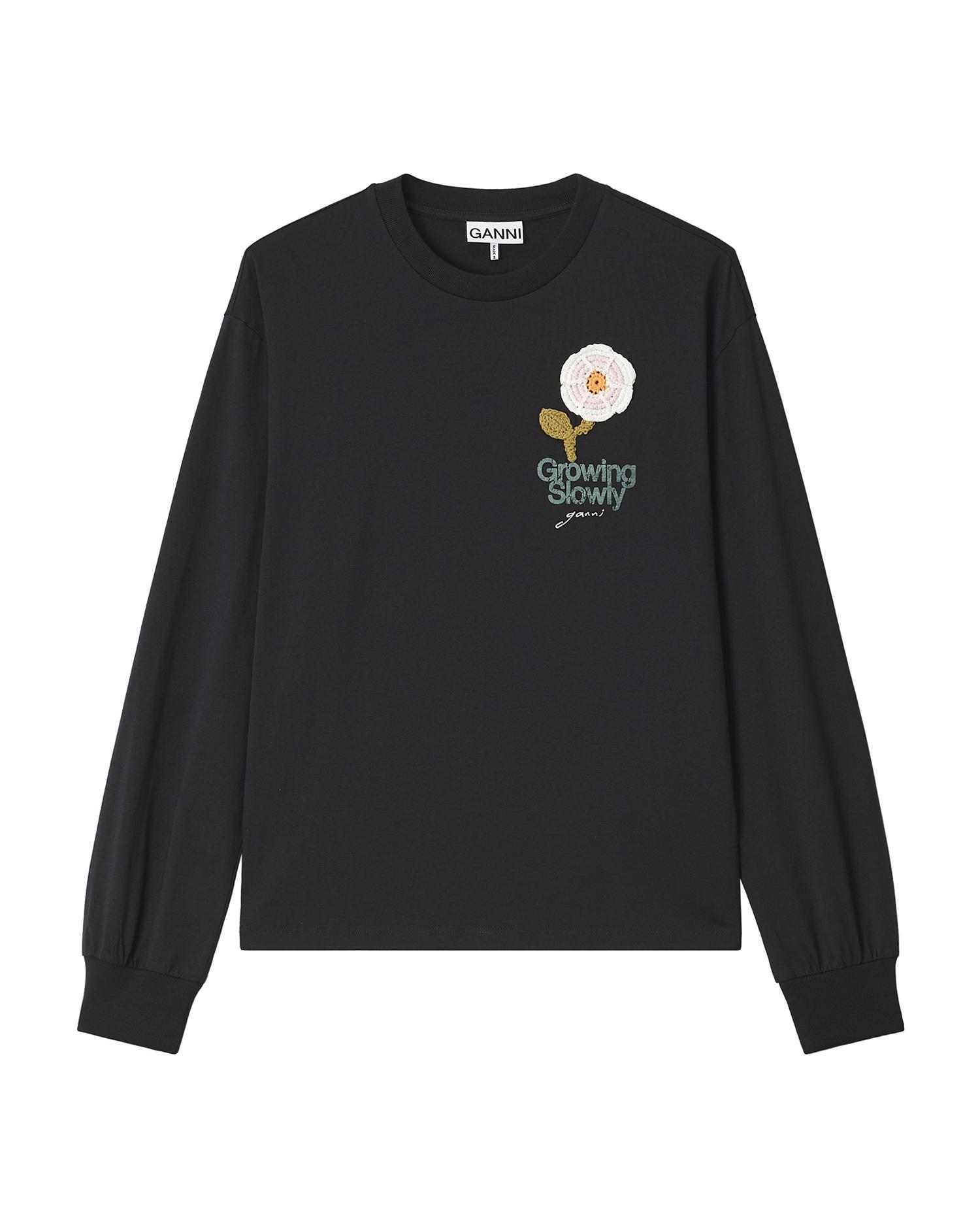 Embroidered long tee by GANNI