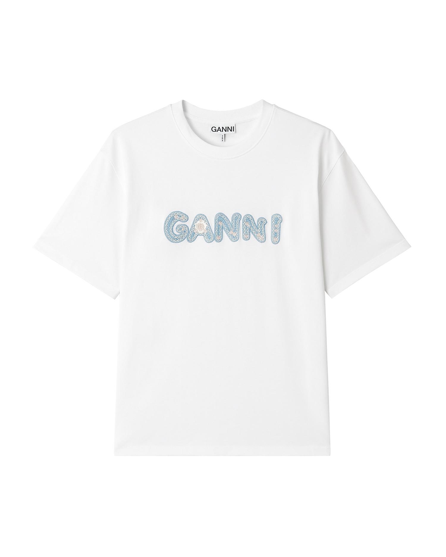 Embroidered tee by GANNI
