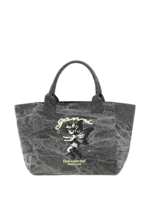 Fairy crystal-embellished tote bag by GANNI