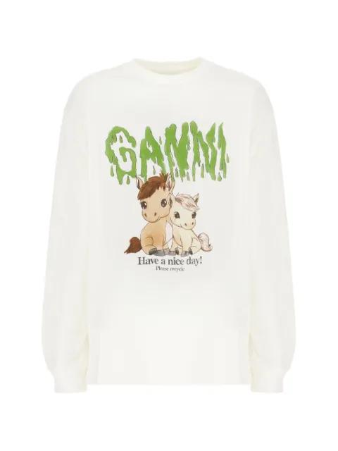 Felpe graphic print T-shirt by GANNI