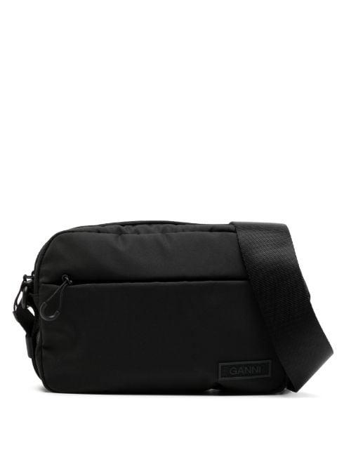 Festival logo-patch crossbody bag by GANNI