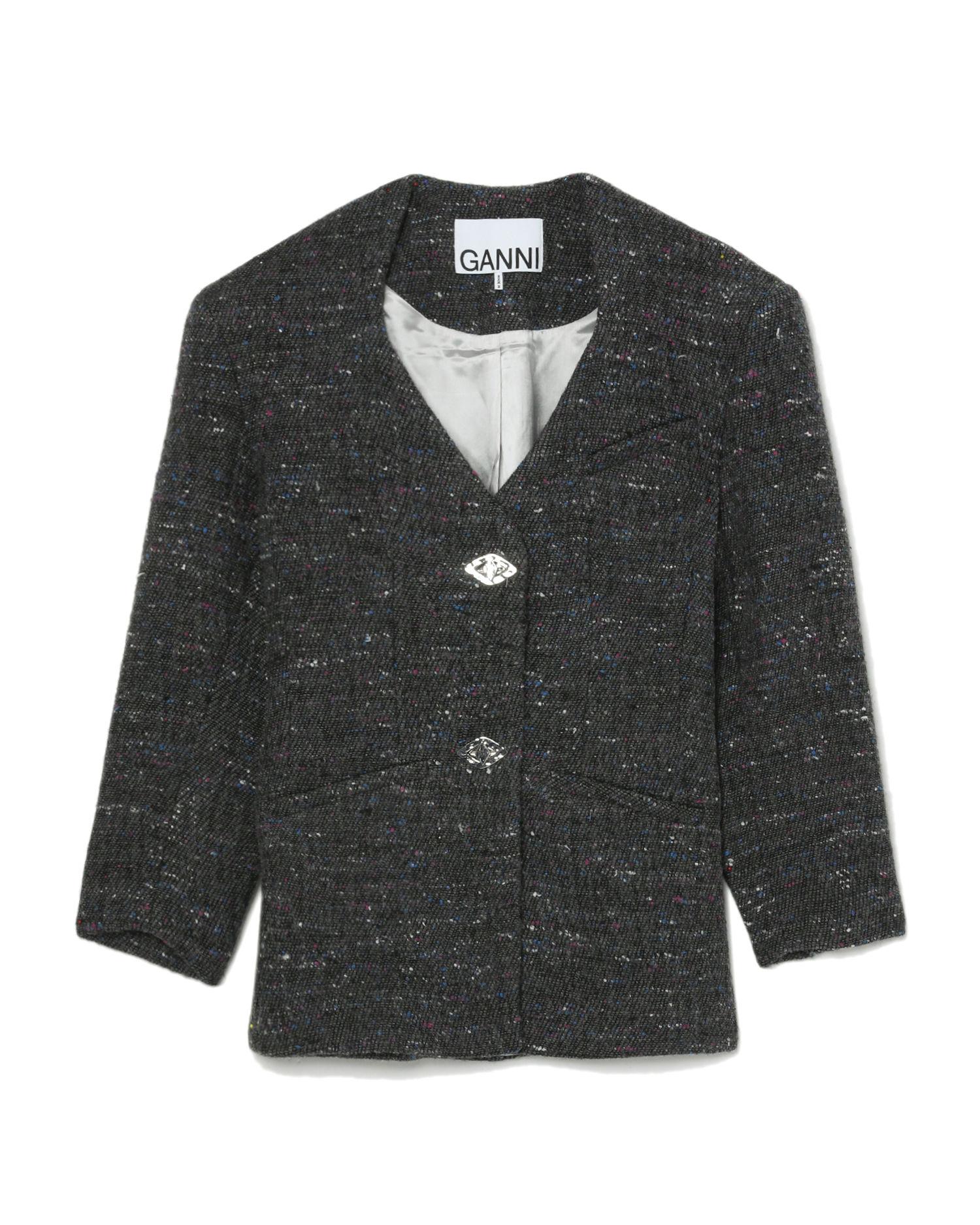 Fitted wool blazer by GANNI