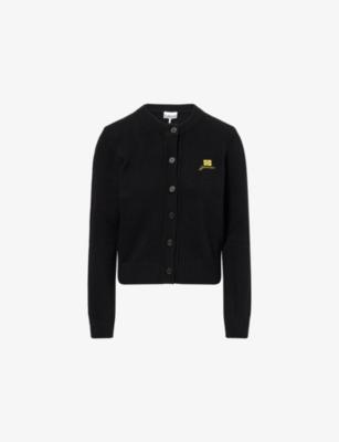 Future Round-Neck Wool-Blend Cardigan by GANNI