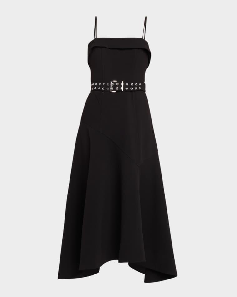 Future Twill Suiting Midi Dress by GANNI