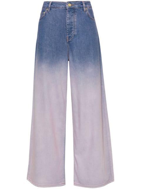 Future high-rise wide-leg jeans by GANNI