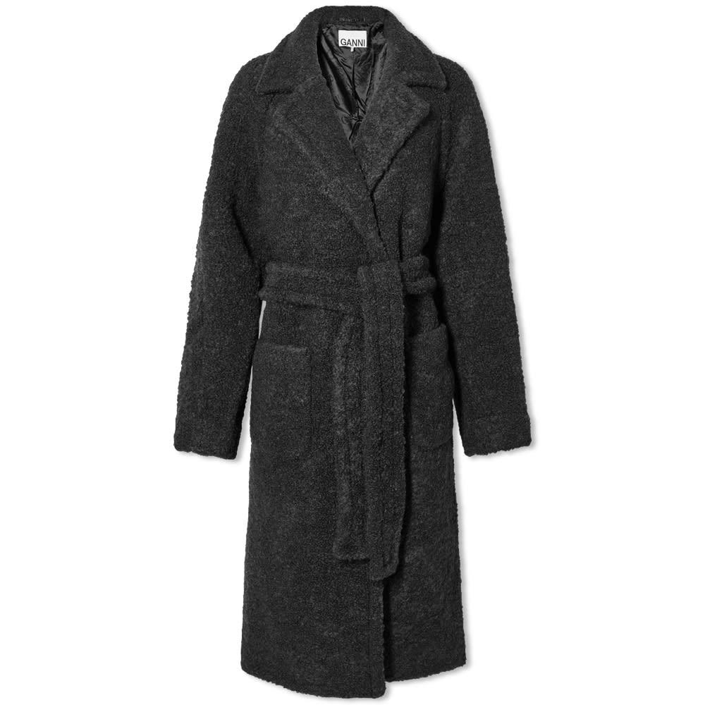 GANNI Boucle Wool Wrap Jacket by GANNI | jellibeans