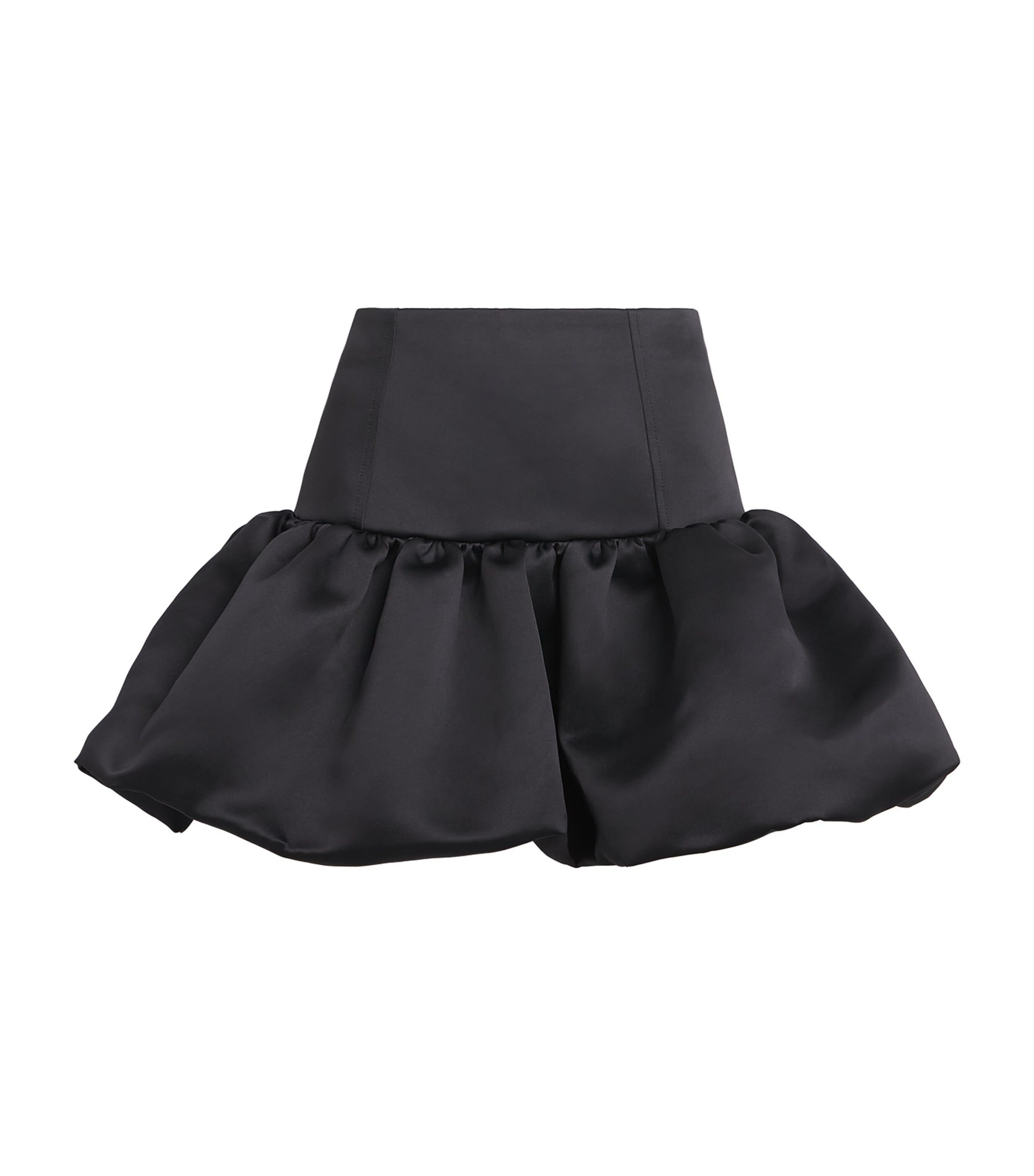 GANNI Satin Bubble Mini Skirt by GANNI