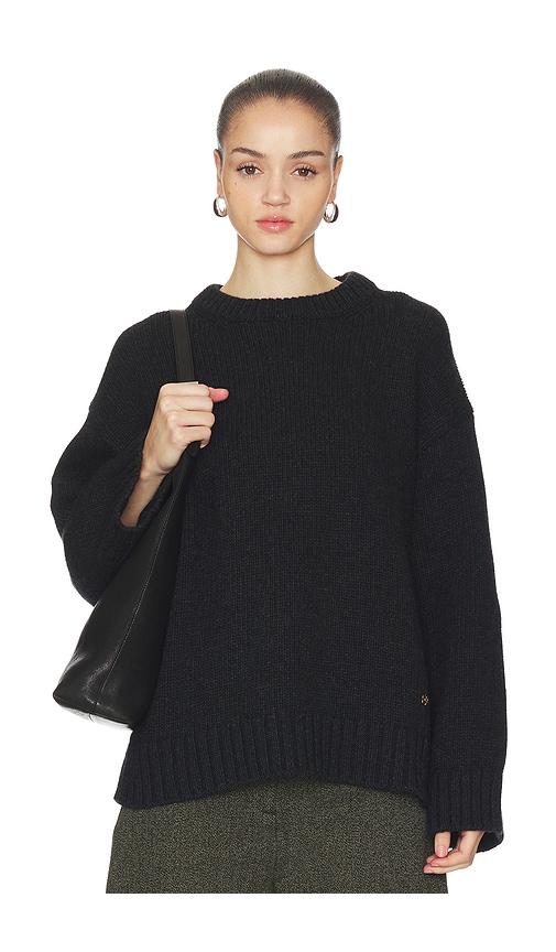 Ganni Chunky Wool Mix Sweater in Black by GANNI Ganni Chunky Wool Mix Sweater in Black by GANNI