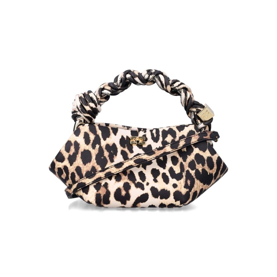 Ganni Leopard Grained Mini Bou Bag by GANNI
