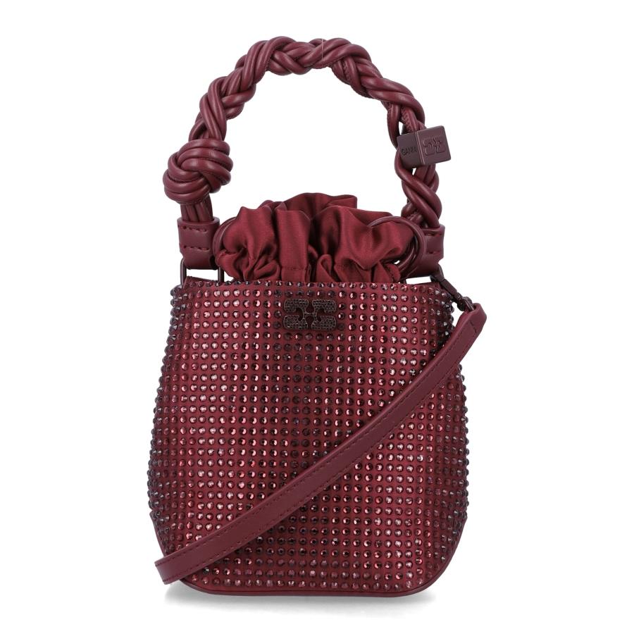 Ganni Mini Bou Crystal Bucket Bag by GANNI