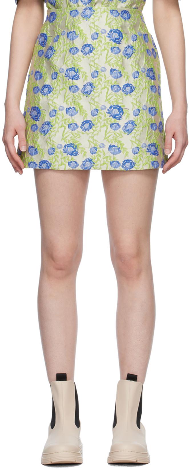 Gray 3D Miniskirt by GANNI