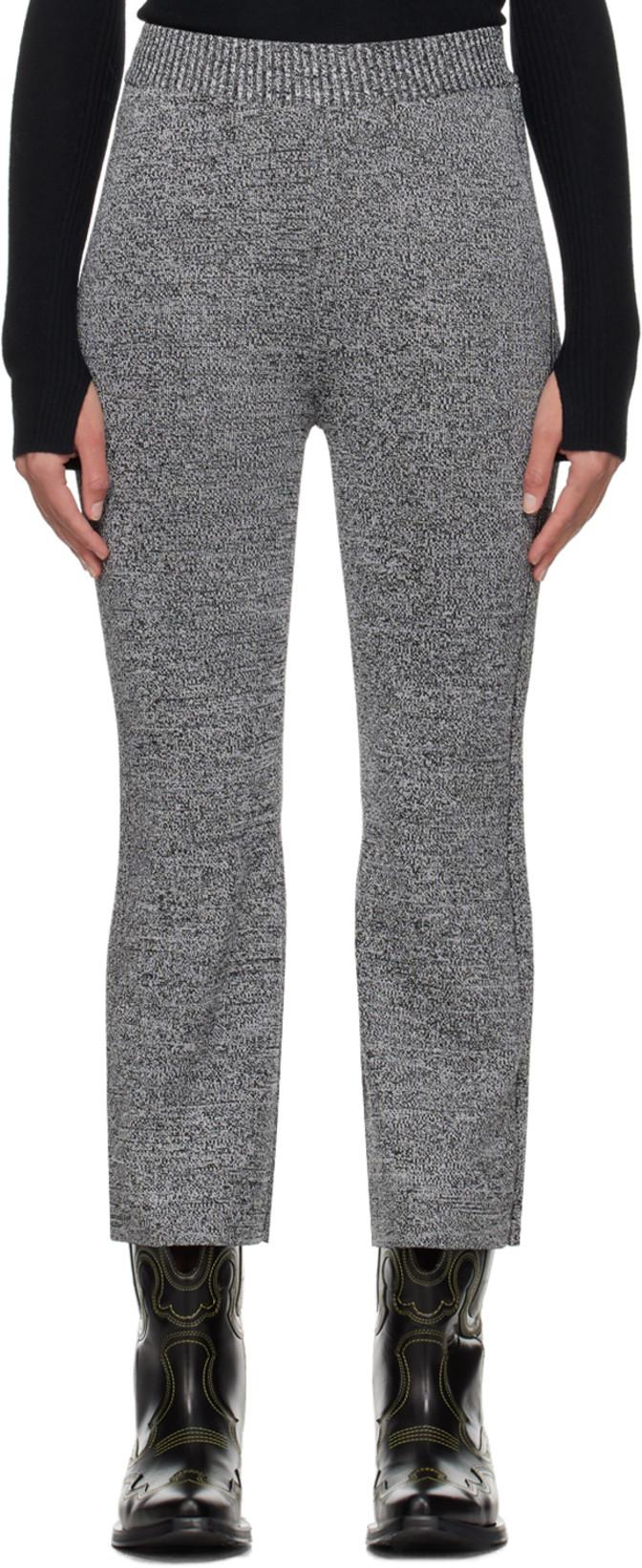 Gray Cropped Trousers by GANNI