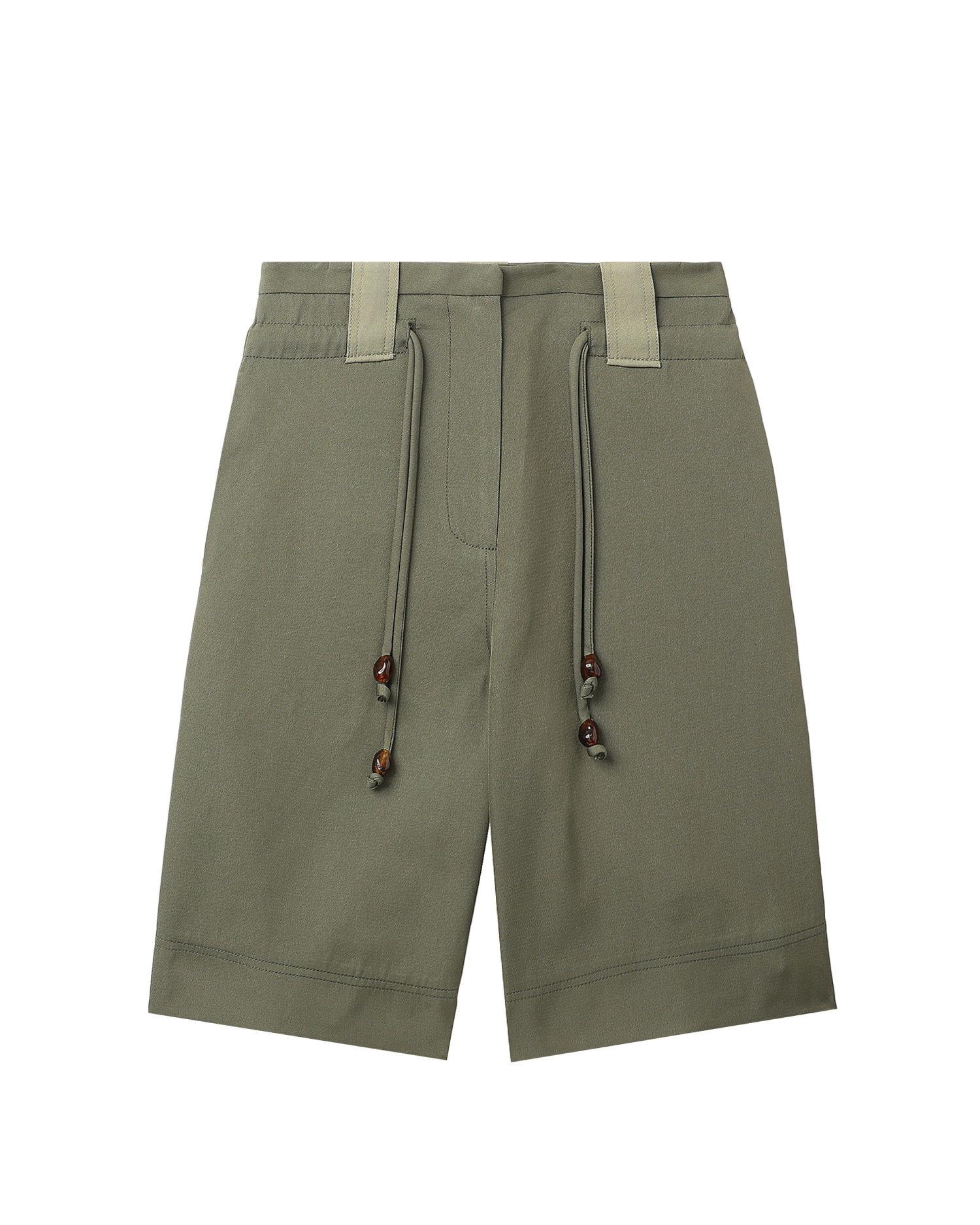 Heavy twill wide shorts by GANNI