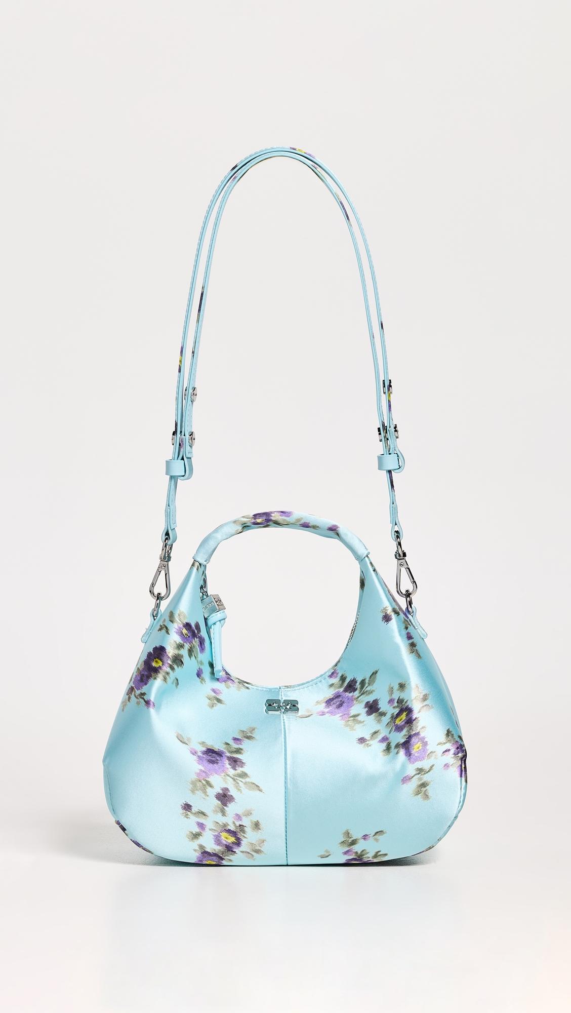 Hobo Mini Printed Satin Bag by GANNI