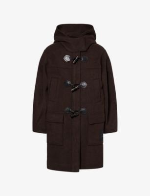Hooded Wool-Blend Duffle Pea Coat by GANNI