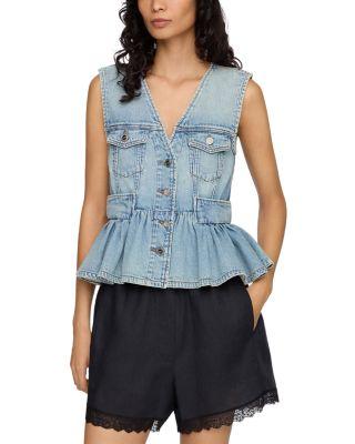 Lightweight Denim Top by GANNI