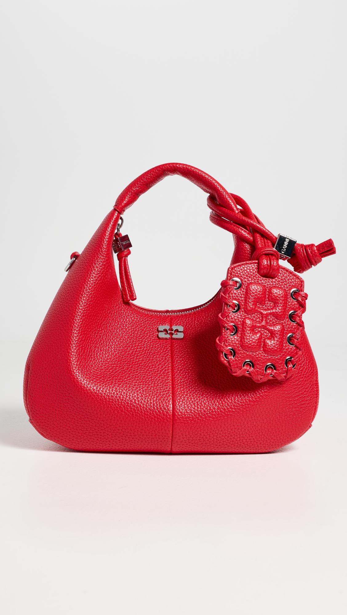 Mini Grained Hobo Bag by GANNI